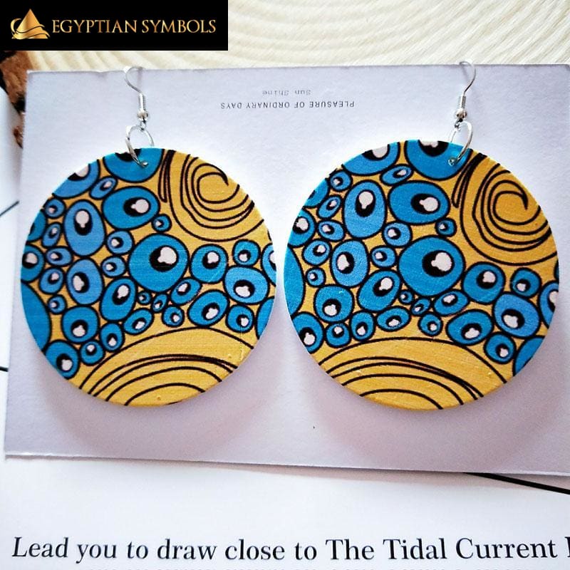 Egyptian earrings- African woods