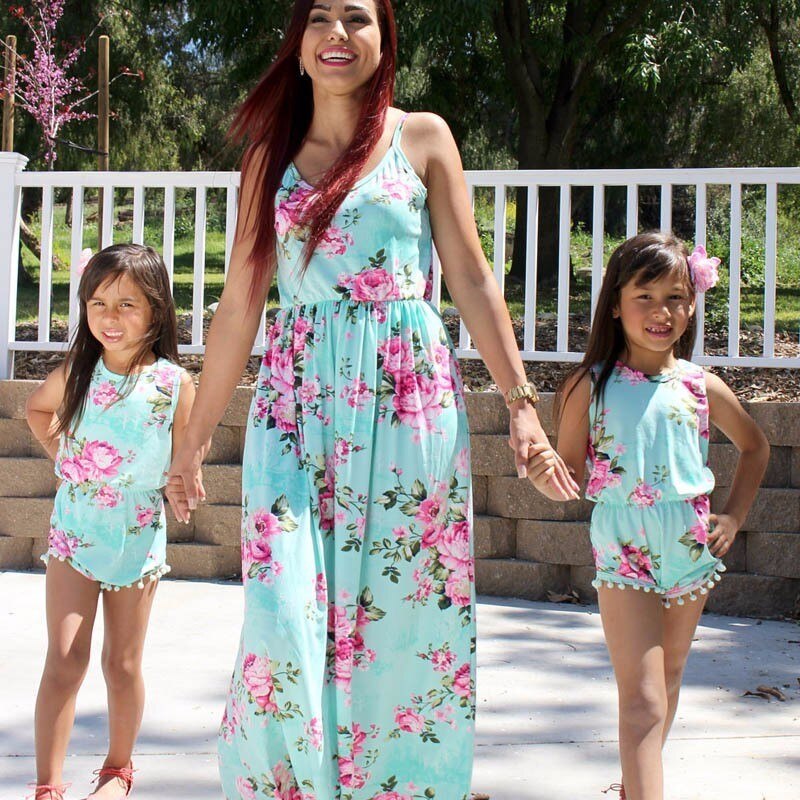 mommy and me matching rompers