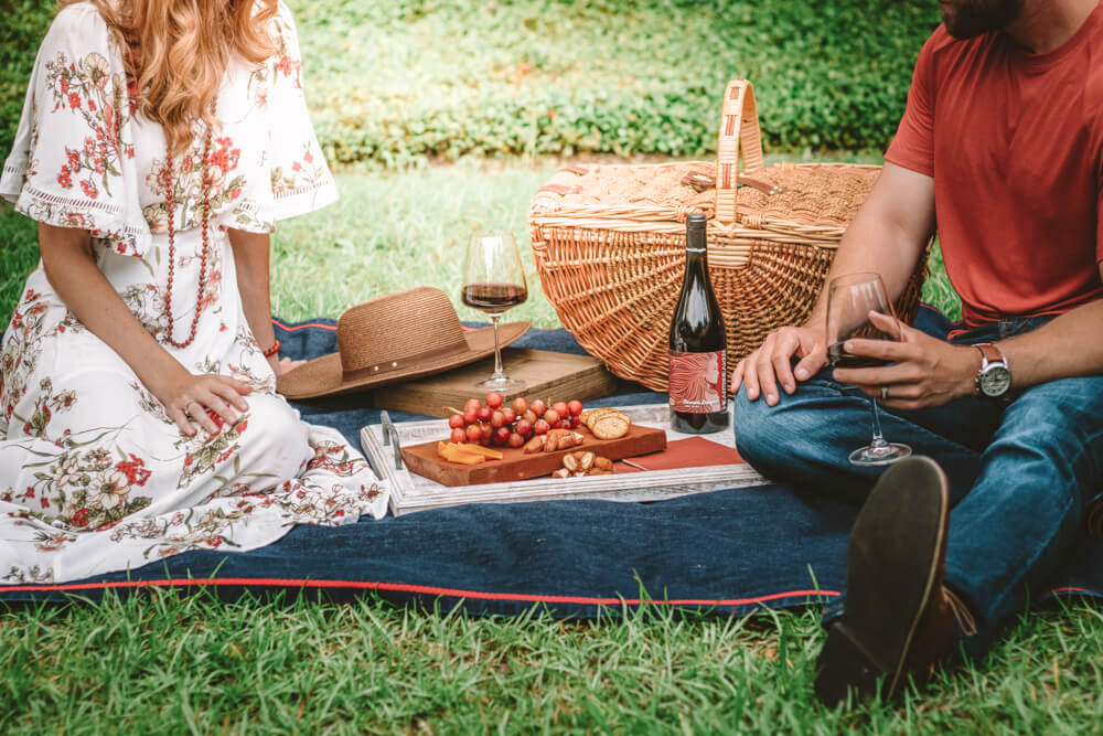 Picnic in the park for Perfect Vegan Valentine's Day Gifts and Date Ideas