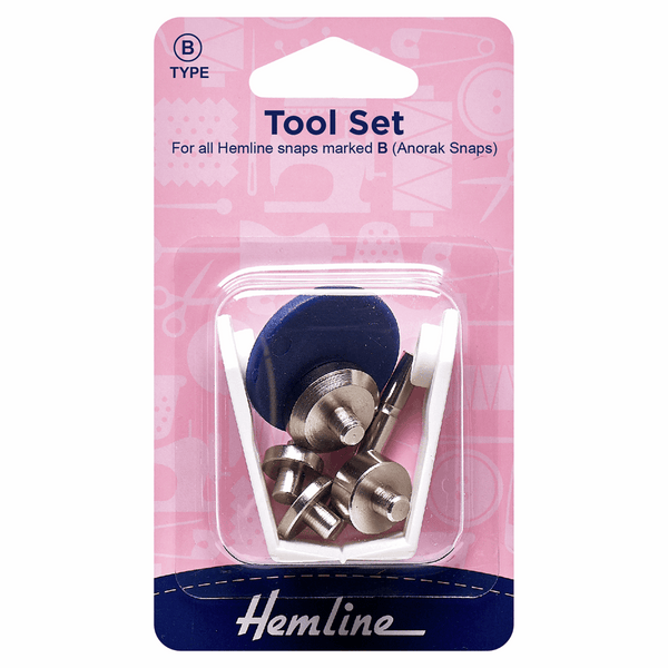 HEMLINE: Plastic KAM Snaps: 25 x 12.4mm Set: Blue – Natasha Makes