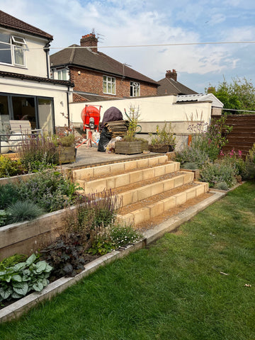 Making steps to a lovely garden makeover