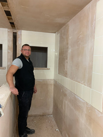 proud with his tiling
