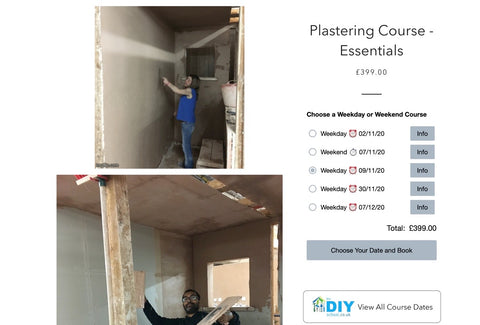 Plastering Course New date in November