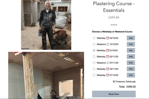 Plastering Course October