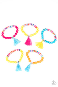 Starlet Shimmer Bright Colored Tassel Bracelets