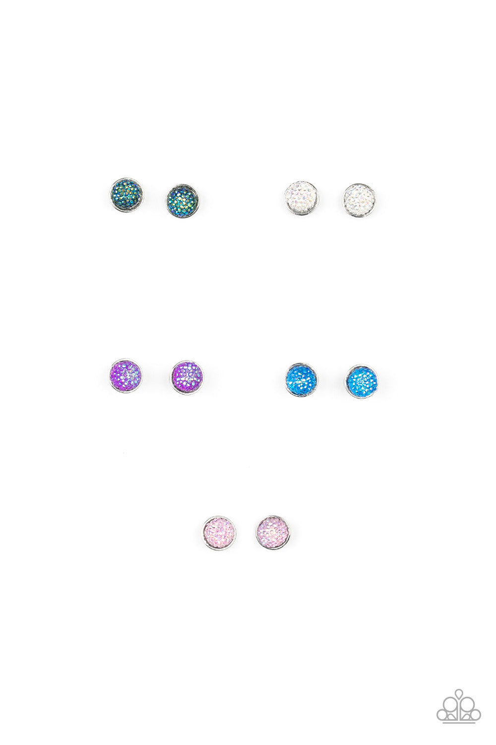Starlet Shimmer Glittery Iridescent Post Earrings – Bling By Christina