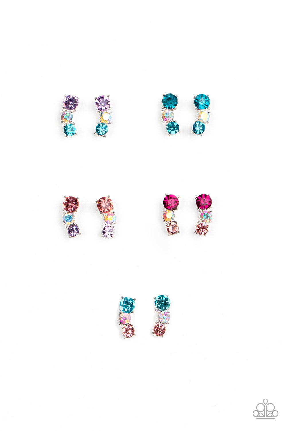 Starlet Shimmer Multicolored Trio Earrings – Bling By Christina