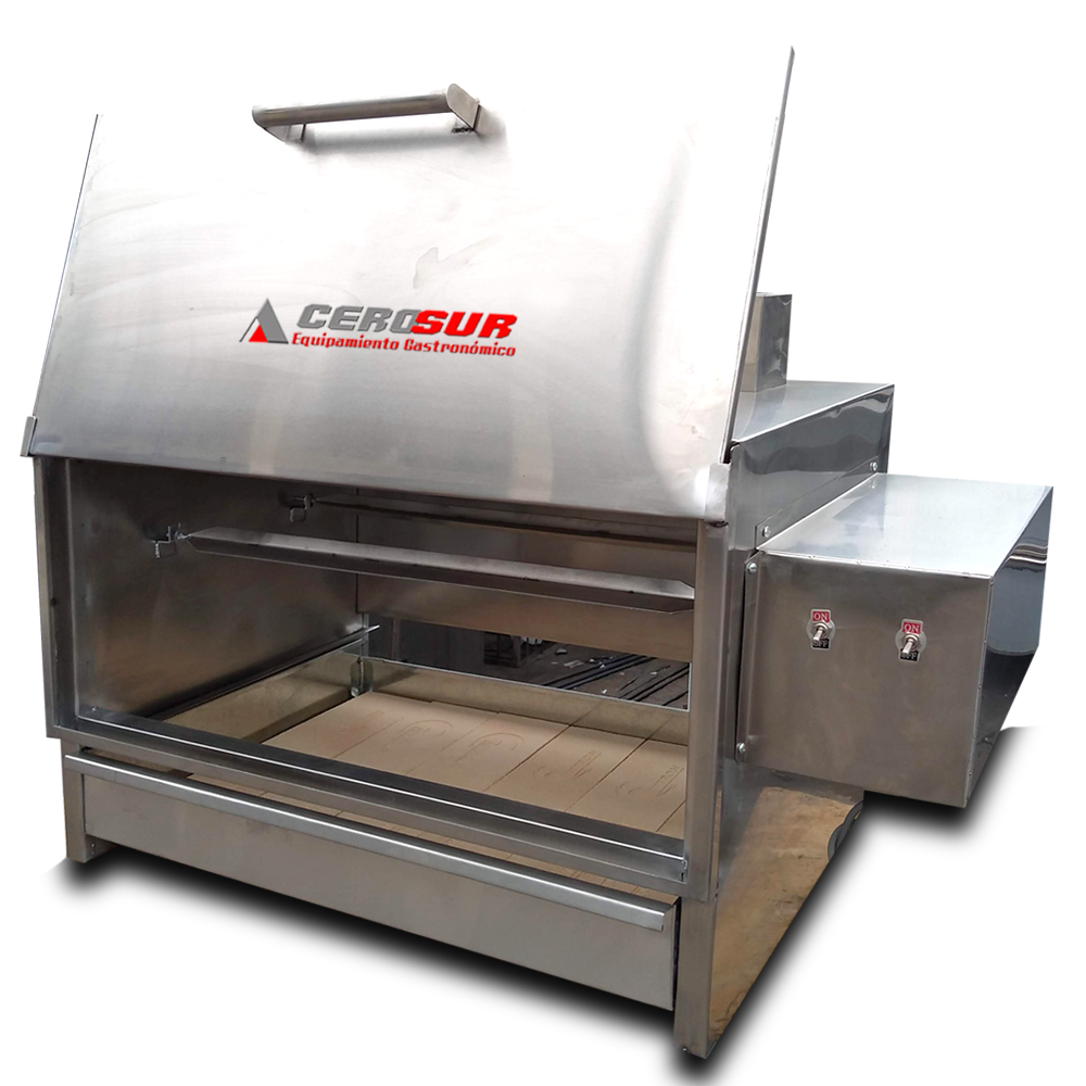 Horno rotativo para 6 pollos a la brasa – Equipamiento Gastronómico Acerosur