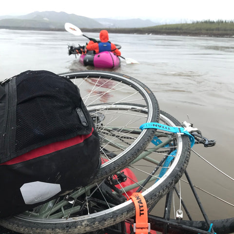 bikerafting alaska Fairbanks to the Yukon River