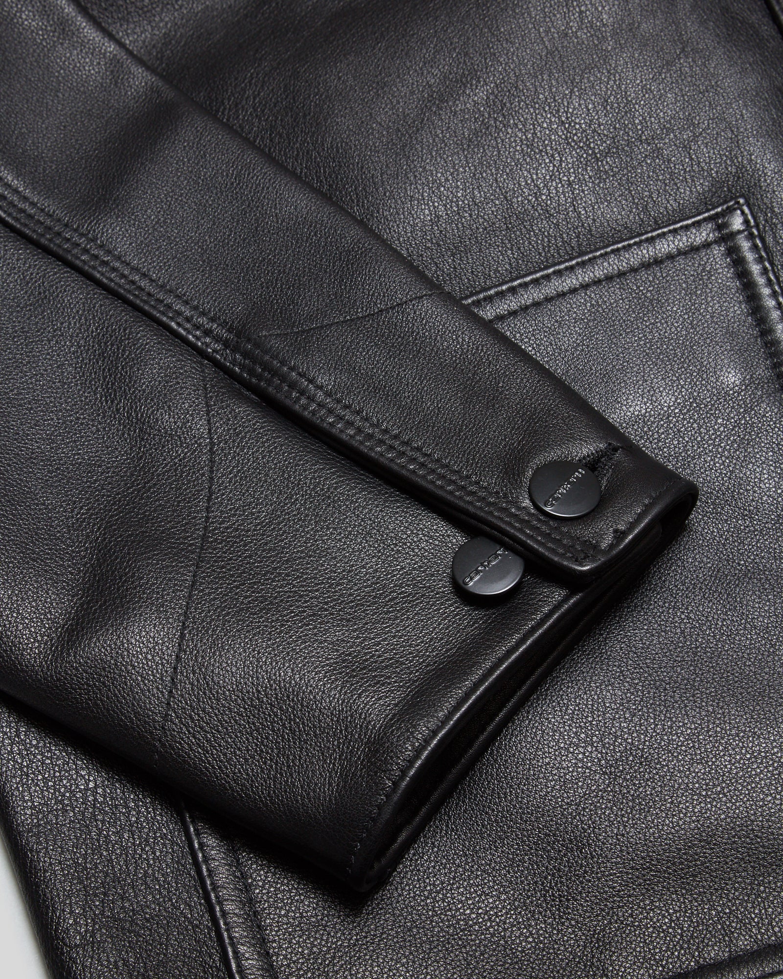 45cm2021 S Carhartt WIP Leather Chore Coat