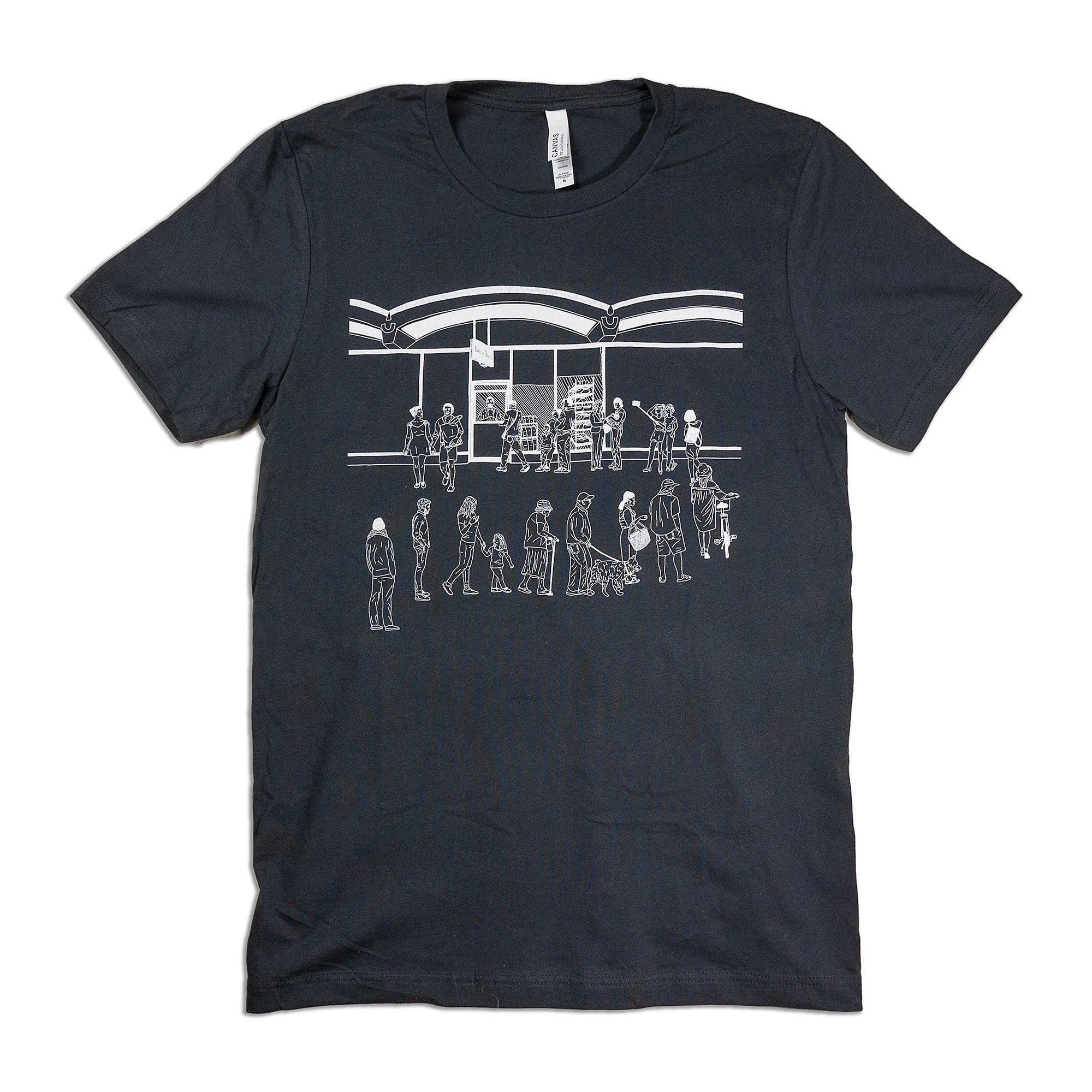 "barrio Bread Line" - Dark Heather Unisex T- Shirt