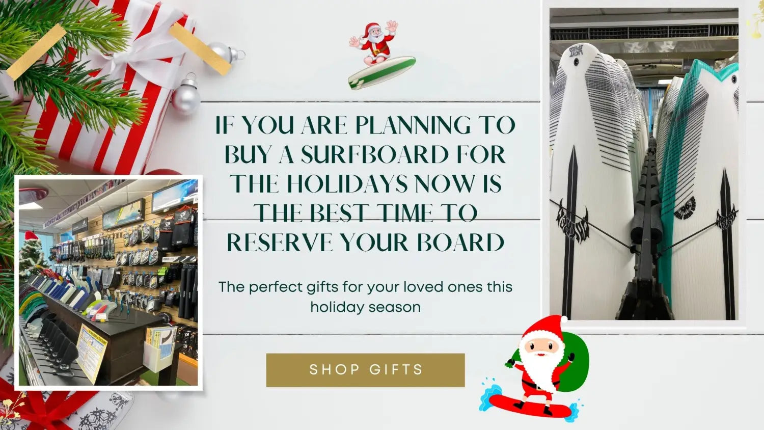 Surfboard Shoping for Christmas