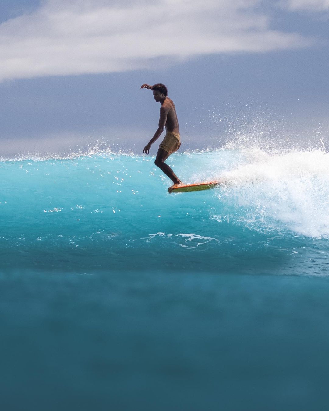 Kaniela Steward surfing South Shore Hawaii