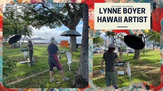 Lynn Boyer Former World Champion and now a Hawaii Artist