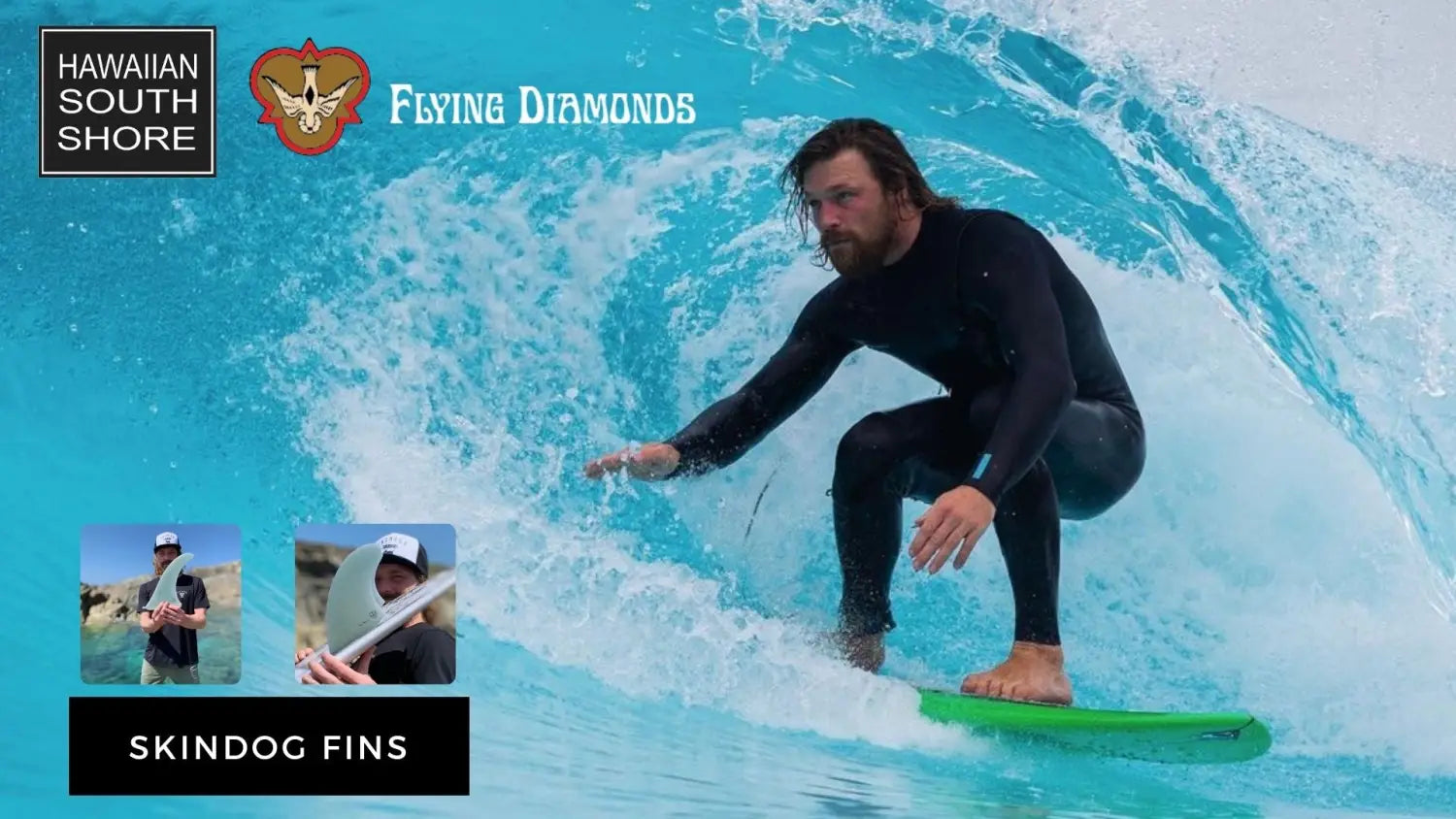 Ben “Skindog” Skinner’s Signature Surfboard Fins Hawaiian South Shore