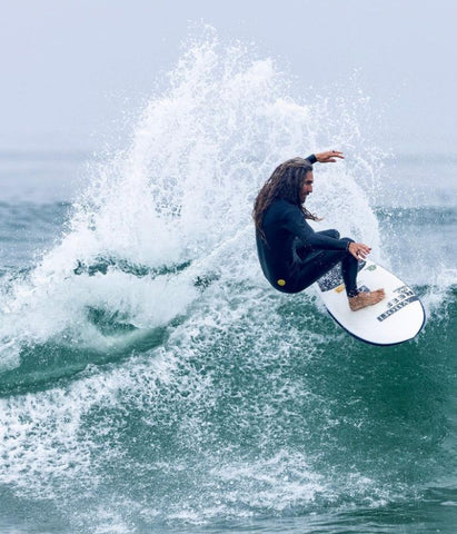 Rob Machado surfing the firewire surfboard