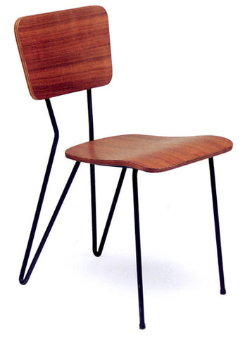 Peter Cotton Spring-back chair with wooden seat and back