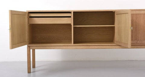 Ostervig Oak Sideboard with Doors Open