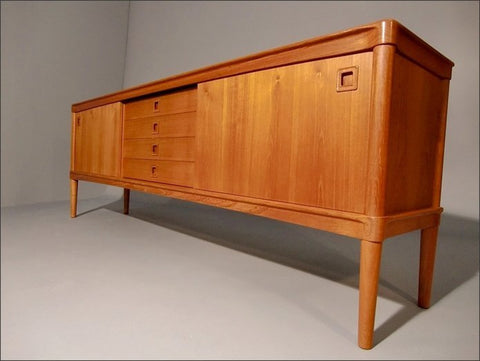 Solid teak credenza/sideboard by H.W. Klein