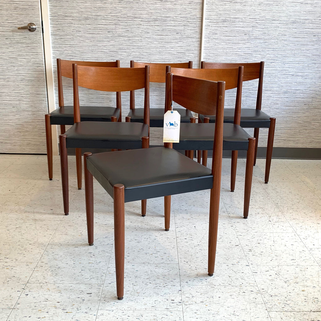 midcentury teak dining chairspoul volther for frem rojle mobelfabrik