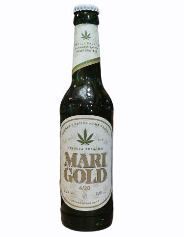 Mari Gold Beer. Mari Gold Cannabis Sativa Hemp Protein - Cervezone