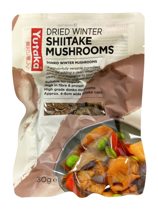 Yutaka Dried Shiitake Mushroom 3-4cm 30g　*BEST BEFORE DATE - 15/10/2022