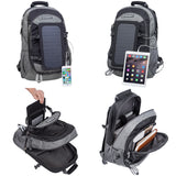 ECEEN Solar Bag with 7 Watts Solar Panel - ECEEN Solar Charger Backpacks & Led Signal Bags