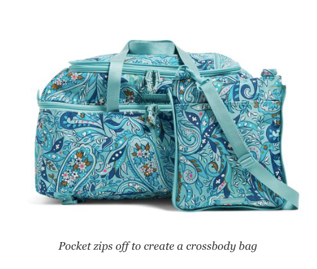 vera bradley lighten up convertible travel bag