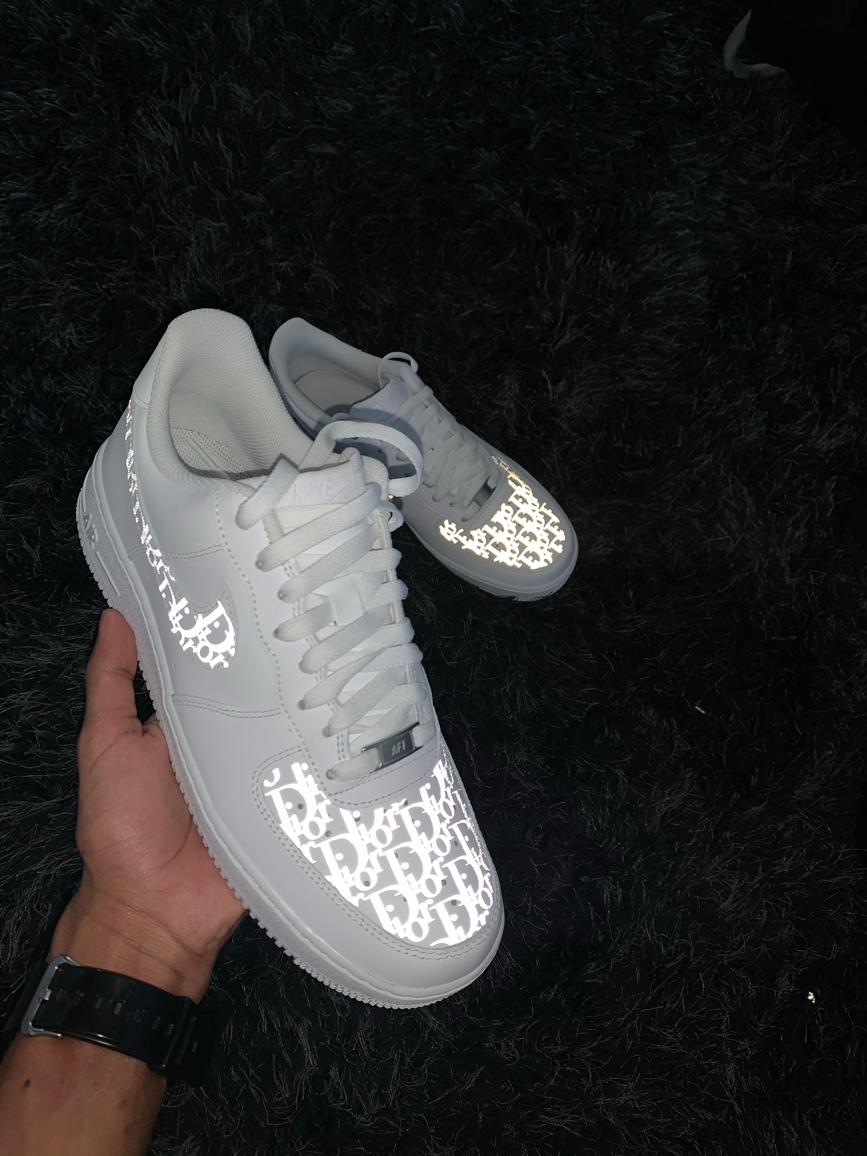 nike air force dior reflective