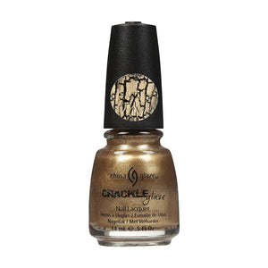 China Glaze Crackle Metals, Tarnished Gold 1042/80761 - Global Beauty Supply
