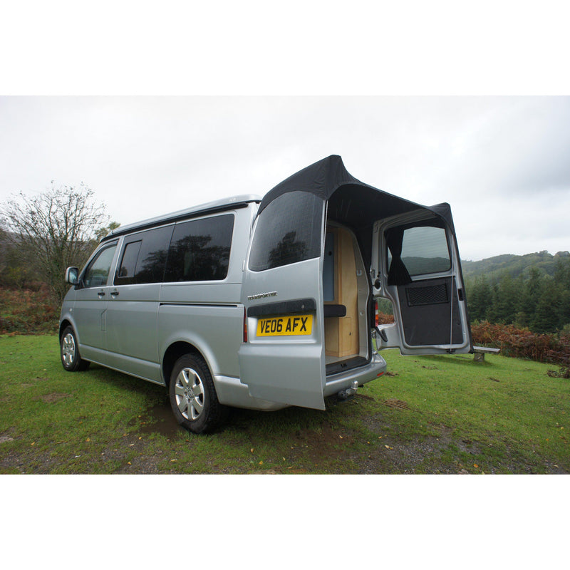 vw t5 bike rack barn door