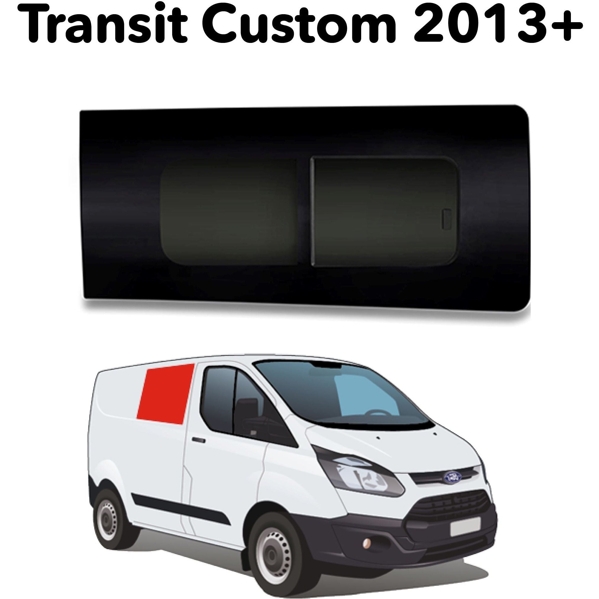 Internal Thermal Window Silver Screens - Transit Custom 2013+ Complete