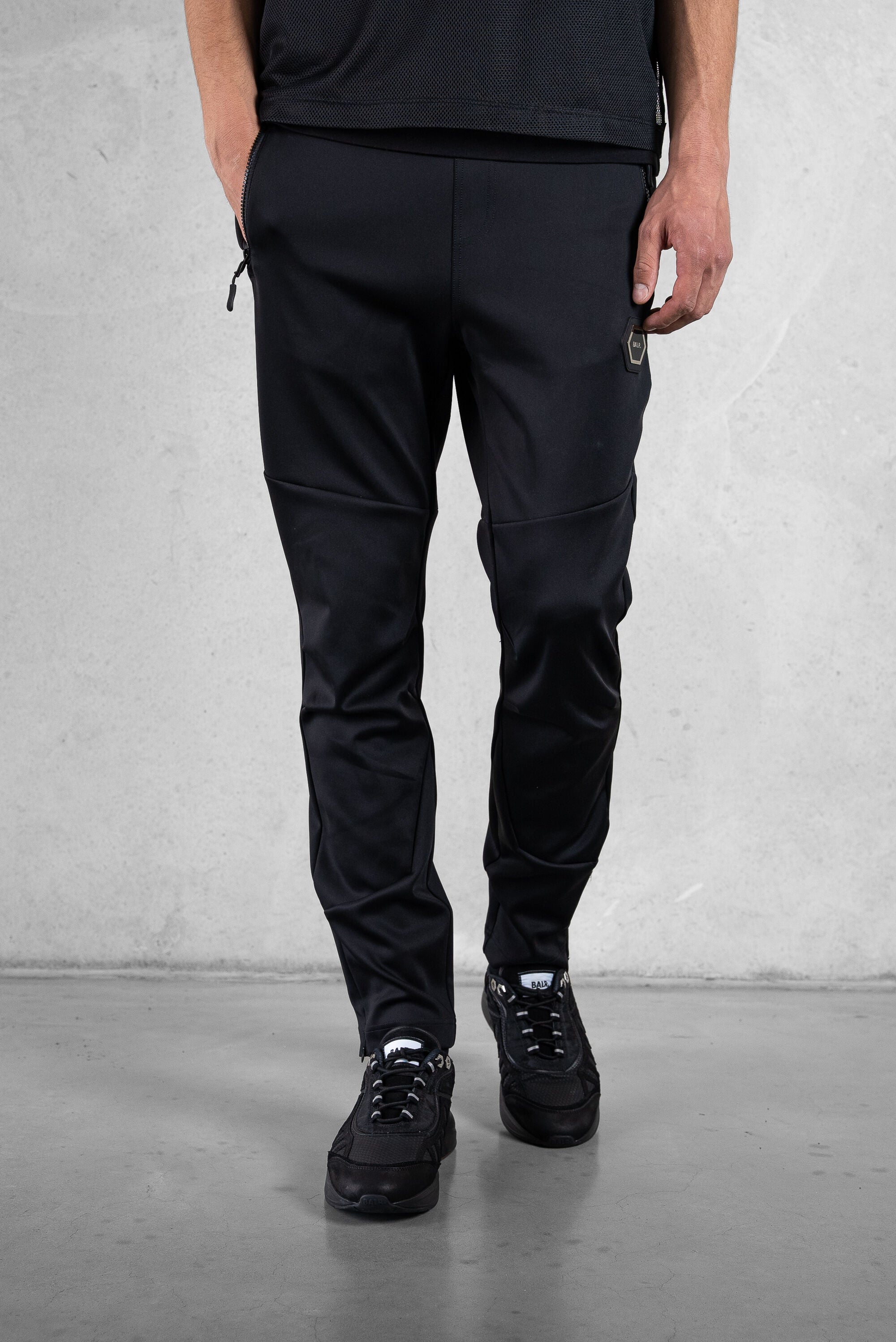 Louis Slim Ripstop Track Pants Jet Black – BALR.