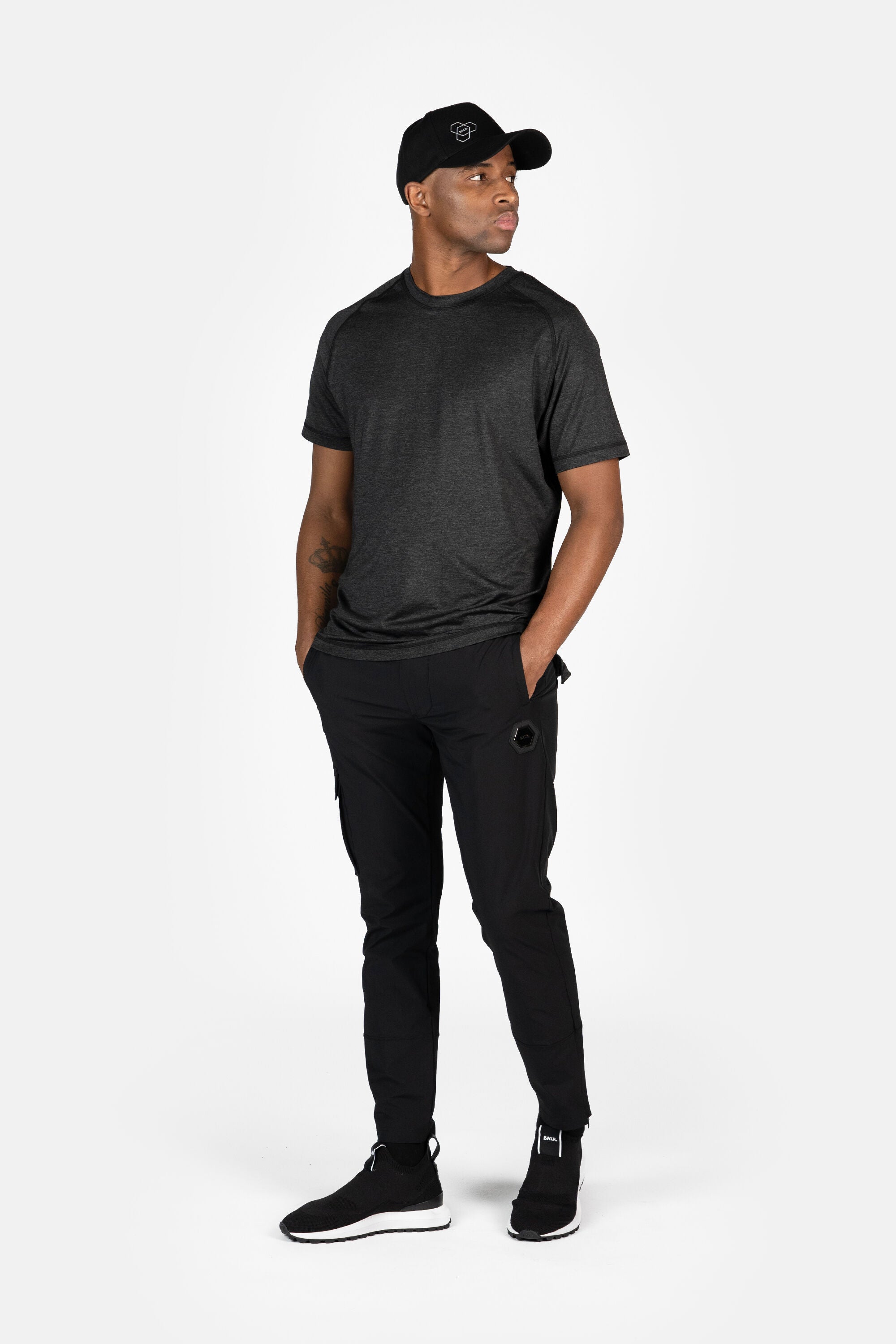 Athletic Slim Fit Track Pants Jet Black – BALR.