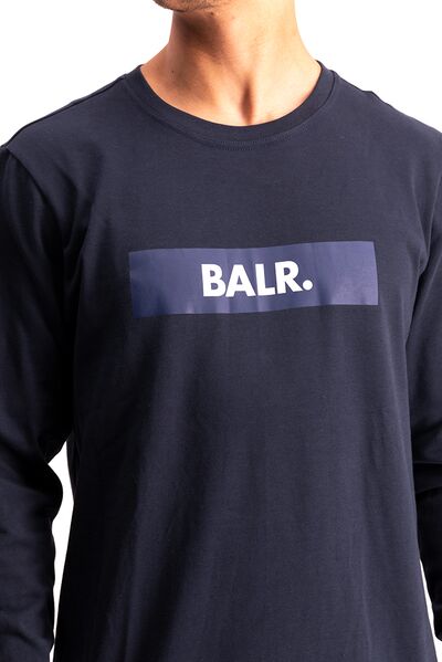 BALR.】Black Label Navy Logo Tシャツ Black-