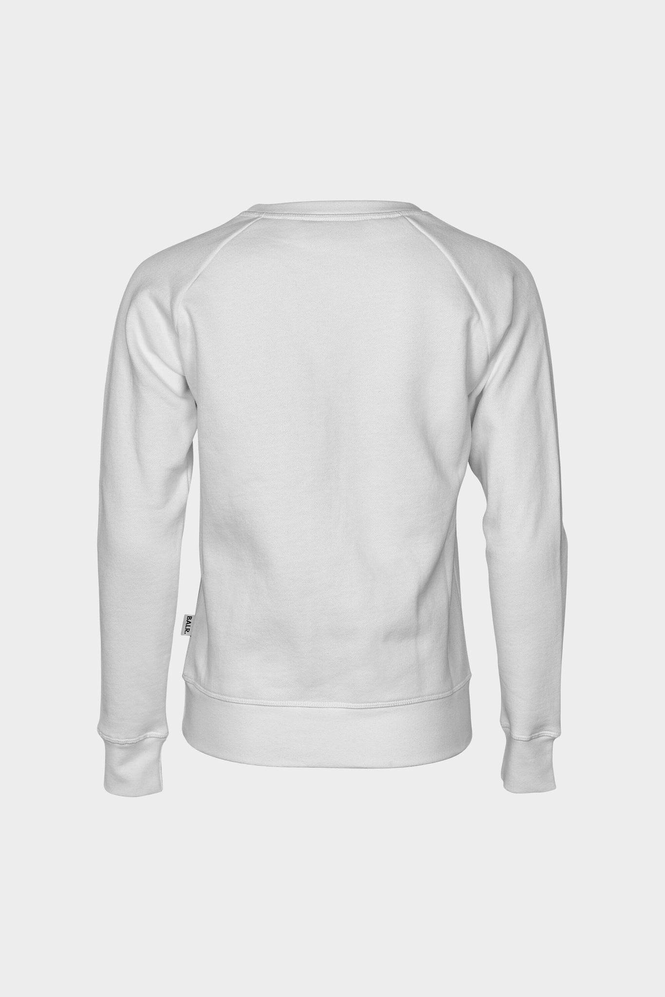 white crew neck sweater