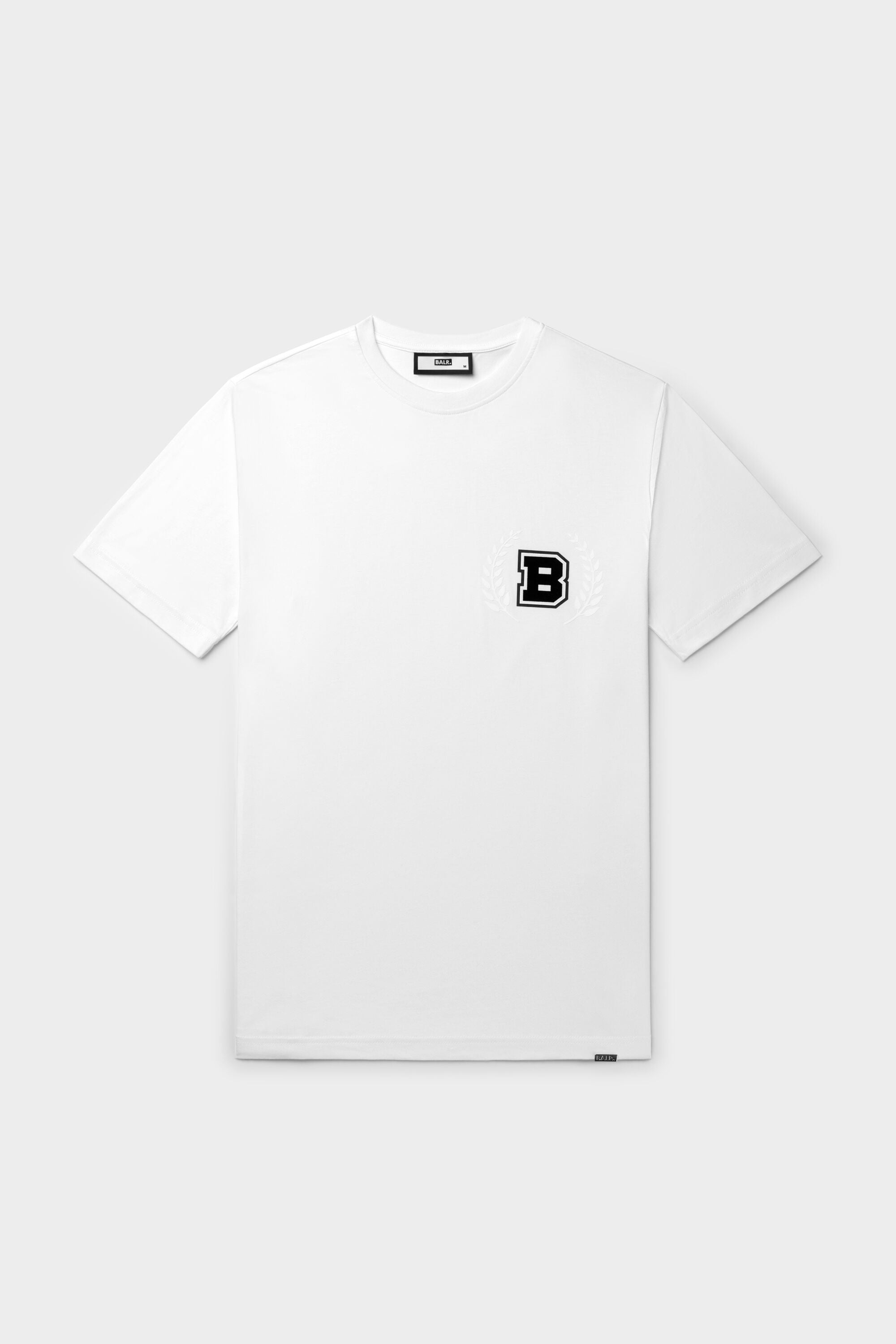 Olaf Straight Round Rubber Badge T-Shirt Bright White – BALR.