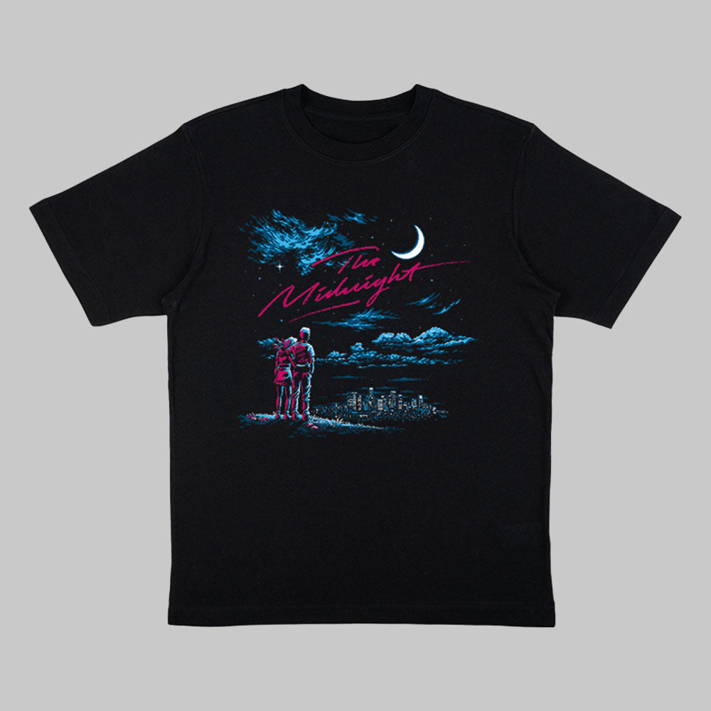 Pixel Overlook Black T-Shirt - The Midnight UK product image