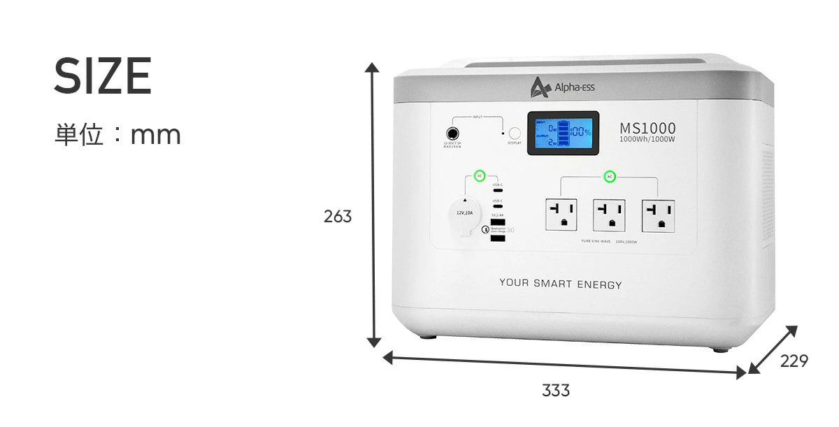 紫③ Alpha.ESS 1000Wh ポータブル電源 MS1000 | southbayplanning.com