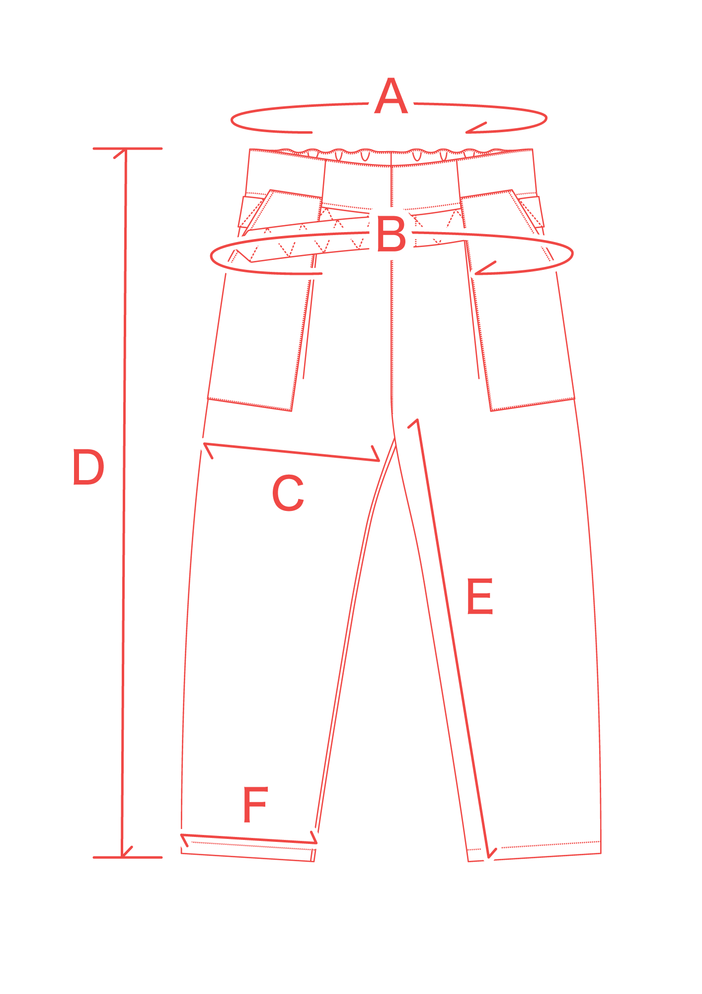 TANDEN PANTS HIBI サイズ