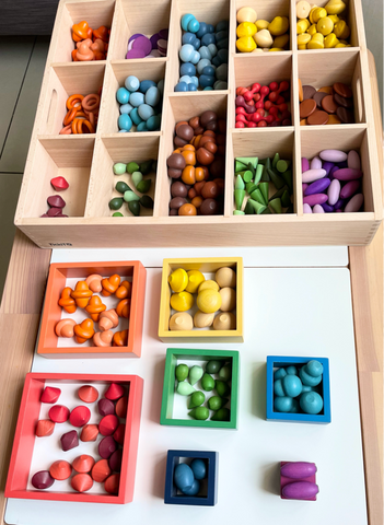 TickiT Wooden Treasures - Colour Sorting