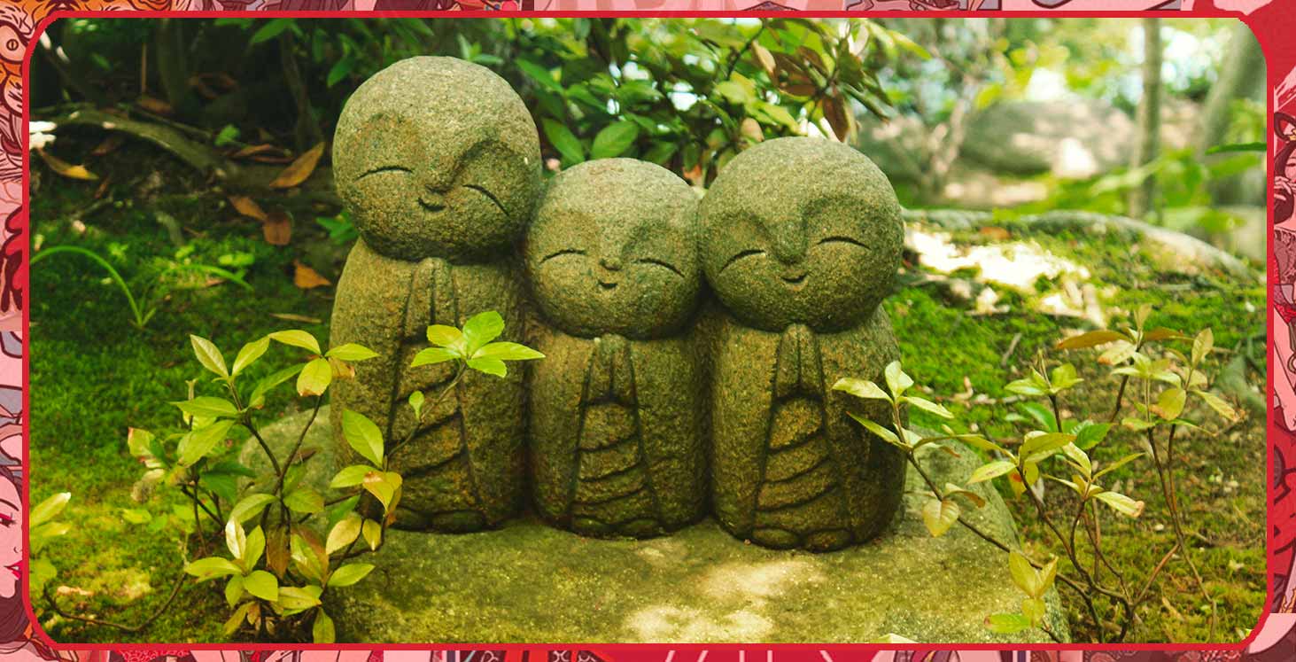 Statuette Shinto Jizo au japon