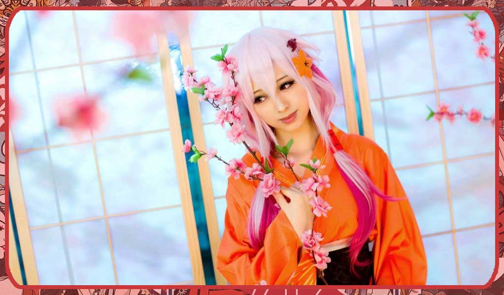 Girl wearing Japanese Cosplay