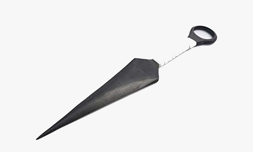 Le kunai est une arme de ninja. C'est un des accessoires phares du manga Naruto. C'est une sorte de couteau ninja