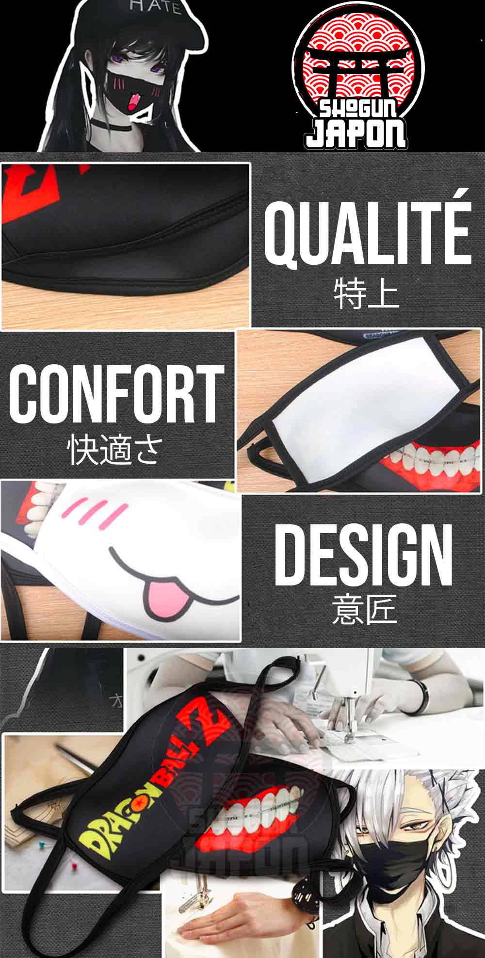 Masque Bouche Japonais