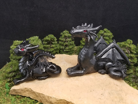 Side by side comparison of my first dragon and the remake