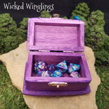 Lexine - Hand Sculpted Dragon Dice Box ~ Dice Set Included - Wicked Winglings