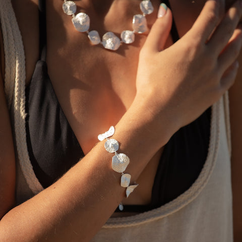 Petal Necklace and Bracelet