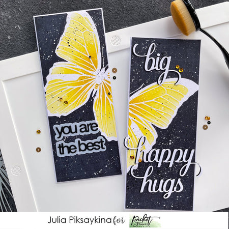 Picket Fence Studios - Layered Flaunt Butterfly Stencil