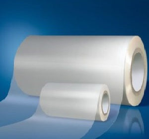 54 x 150' Roll - 3.2 Mil Permanent Adhesive Gloss White - 3'' Core